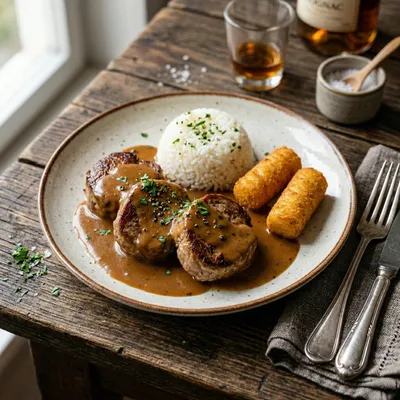 Medallions in Cognac Cream Sauce